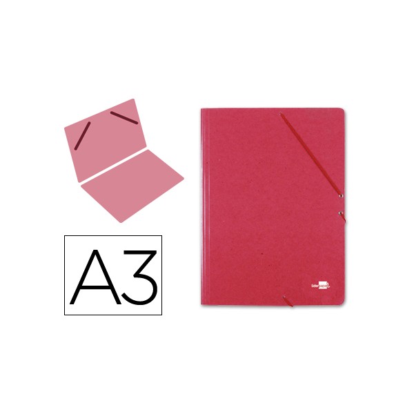 Carpeta planos liderpapel a3 carton gofrado n 12 rojo. Carpeta planos liderpapel a3 carton gofrado n 12 rojo.