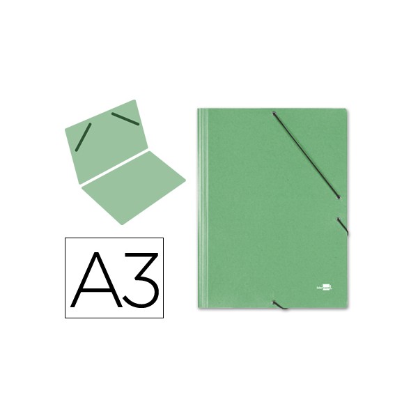 Carpeta planos liderpapel a3 carton gofrado n 12 verde. Carpeta planos liderpapel a3 carton gofrado n 12 verde.