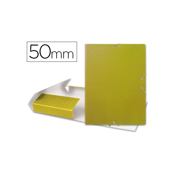 Carpeta proyectos liderpapel folio lomo 50mm carton gofrado amarilla. Carpeta proyectos liderpapel folio lomo 50mm carton gofrado amarilla.