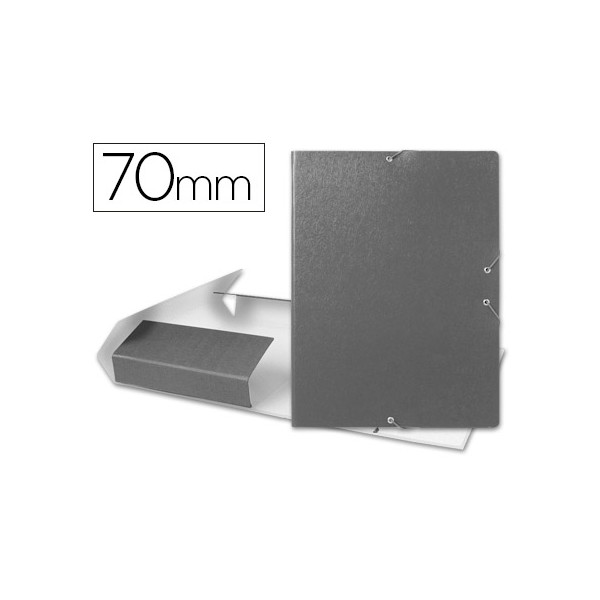 Carpeta proyectos liderpapel folio lomo 70mm carton gofrado gris. Carpeta proyectos liderpapel folio lomo 70mm carton gofrado gris.