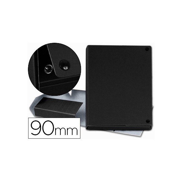Carpeta proyectos pardo folio lomo 90 mm carton forrado negro con broche. Carpeta proyectos pardo folio lomo 90 mm carton forrado negro con broche.