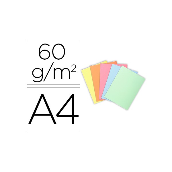 Subcarpeta cartulina exacompta din a4 paquete de 100 unidades colores pastel surtidos 60 gr. Subcarpeta cartulina exacompta din a4 paquete de 100 unidades colores pastel surtidos 60 gr.