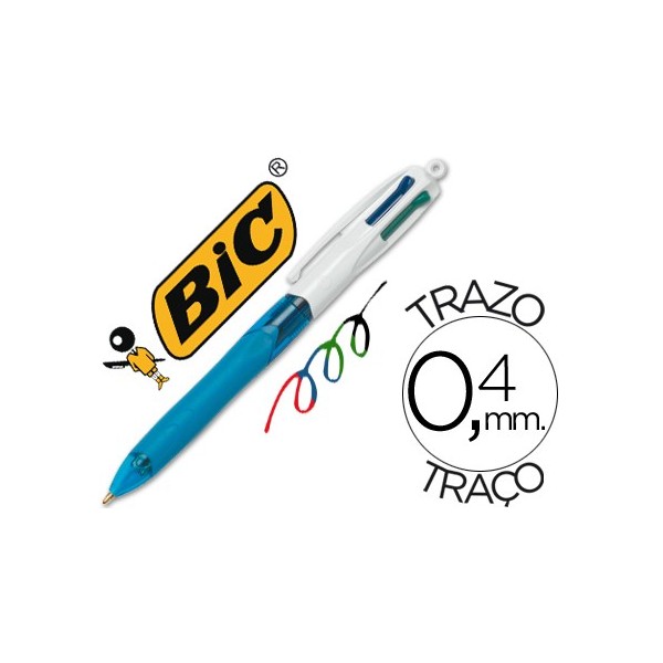 BOLÍGRAFO CUATRO COLORES GRIP BIC BOLÍGRAFO CUATRO COLORES GRIP BIC
