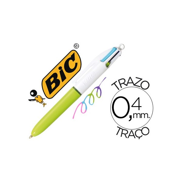 BOLÍGRAFO CUATRO COLORES FASHION BIC BOLÍGRAFO CUATRO COLORES FASHION BIC