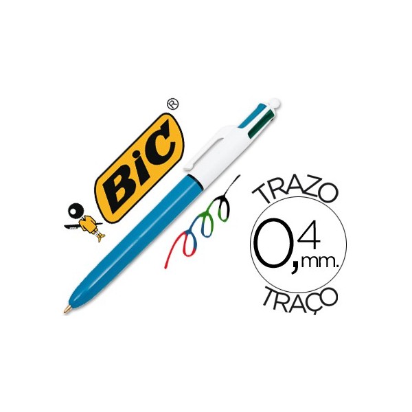 BOLÍGRAFO CUATRO COLORES CLÁSICO BIC BOLÍGRAFO CUATRO COLORES CLÁSICO BIC