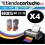 PACK 4 (ELIJA COLORES) CARTUCHOS COMPATIBLES CANON BCI-21/24 COLOR