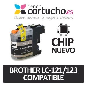 Cartucho Negro Brother LC-121/123 compatible PARA LA IMPRESORA Cartouches d'encre Brother MFC-J4610DW