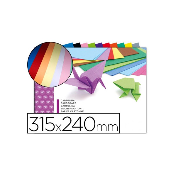 Bloc trabajos manuales cartulina 240x315mm 10 hojas colores surtidos. Bloc trabajos manuales cartulina 240x315mm 10 hojas colores surtidos.