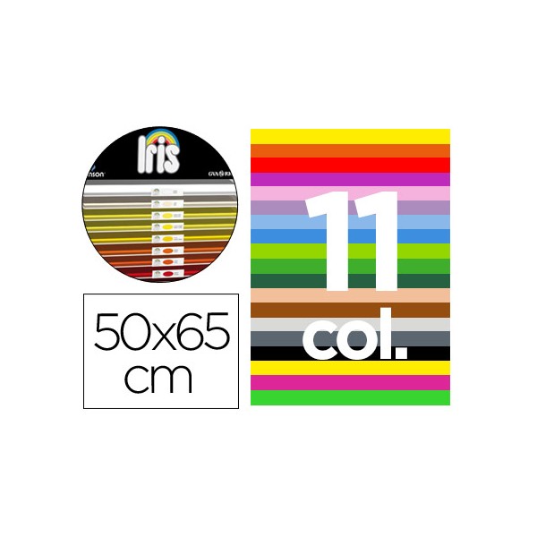 Cartulina guarro 50x65 conteni do "c" 25 hojas x 5 colores + 25 hojas x 4 colores fluo + 25hojas x 2 colores metal 185g. Cartulina guarro 50x65 conteni do "c" 25 hojas x 5 colores + 25 hojas x 4 colores fluo + 25hojas x 2 colores metal 185g.