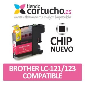 Cartucho Magenta Brother LC-121/123 compatible PARA LA IMPRESORA Cartouches d'encre Brother DCP-J132W