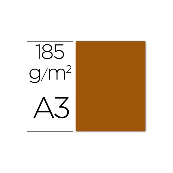 Cartulina guarro din a3 marron chocolate 185 gr paquete 50 h. Cartulina guarro din a3 marron chocolate 185 gr paquete 50 h.
