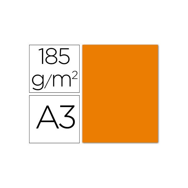 Cartulina guarro din a3 naranja 185 gr paquete 50 h. Cartulina guarro din a3 naranja 185 gr paquete 50 h.