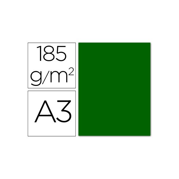 Cartulina guarro din a3 verde billar 185 gr paquete 50 h. Cartulina guarro din a3 verde billar 185 gr paquete 50 h.