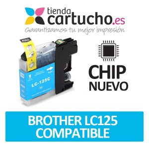 Cartucho Cyan Brother LC-125 compatible PARA LA IMPRESORA Cartouches d'encre Brother MFC-J6920DW