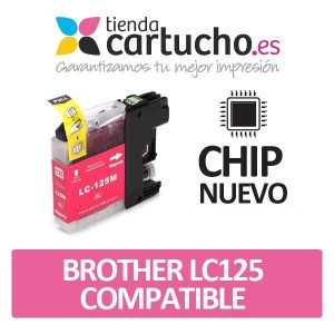 Cartucho Magenta Brother LC-125 compatible PARA LA IMPRESORA Cartouches d'encre Brother DCP-J4110DW