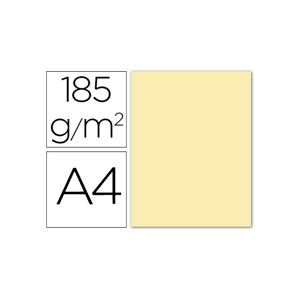 Cartulina guarro din a4 crema 185 gr paquete 50 h. Cartulina guarro din a4 crema 185 gr paquete 50 h.