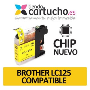Cartucho Amarillo Brother LC-125 compatible PARA LA IMPRESORA Cartouches d'encre Brother MFC-J4410DW