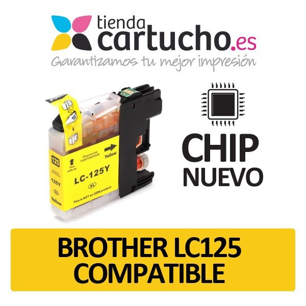Cartouche Jaune Brother LC-125 compatible Cartouche Jaune Brother LC-125 compatible