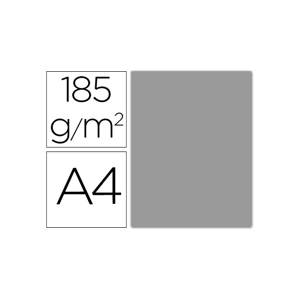 Cartulina guarro din a4 gris perla 185 gr paquete 50 h. Cartulina guarro din a4 gris perla 185 gr paquete 50 h.