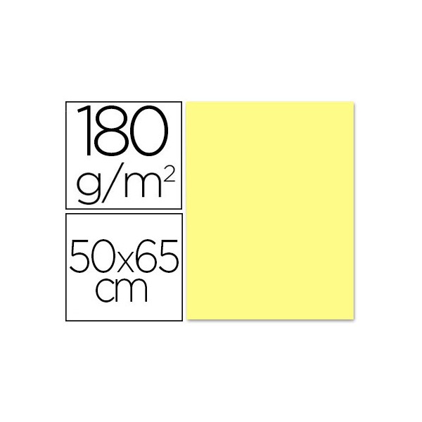 Cartulina liderpapel 50x65 180 gr amarillo medio paquete de 25. Cartulina liderpapel 50x65 180 gr amarillo medio paquete de 25.