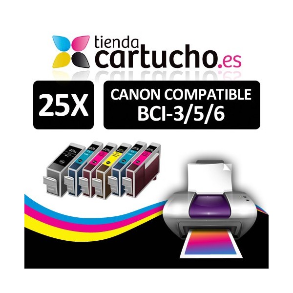 PACK 25 CANON BCI-3/5/6 PACK 25 CANON BCI-3/5/6