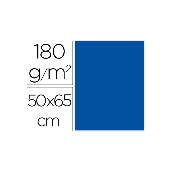 Cartulina liderpapel 50x65 cm 180g/m2 azul paquete de 25. Cartulina liderpapel 50x65 cm 180g/m2 azul paquete de 25.