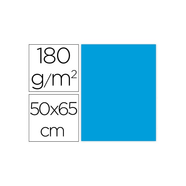 Cartulina liderpapel 50x65 cm 180g/m2 azul turquesa paquete de 25. Cartulina liderpapel 50x65 cm 180g/m2 azul turquesa paquete de 25.