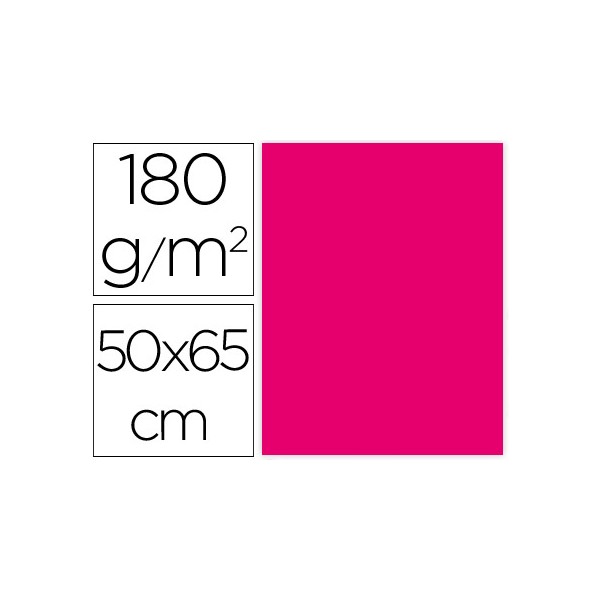 Cartulina liderpapel 50x65 cm 180g/m2 fucsia paquete de 25. Cartulina liderpapel 50x65 cm 180g/m2 fucsia paquete de 25.