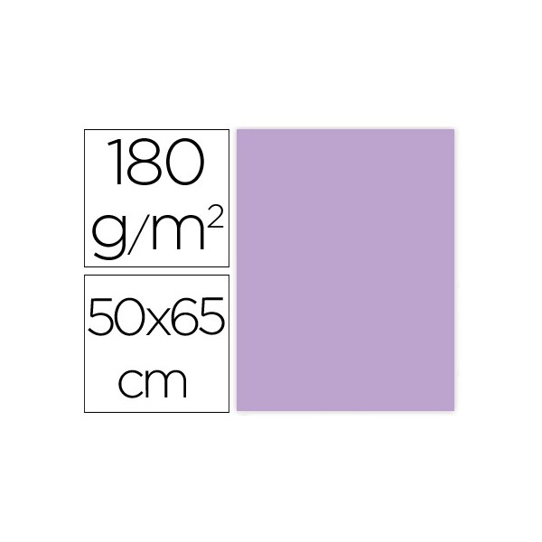 Cartulina liderpapel 50x65 cm 180g/m2 lila paquete de 25. Cartulina liderpapel 50x65 cm 180g/m2 lila paquete de 25.