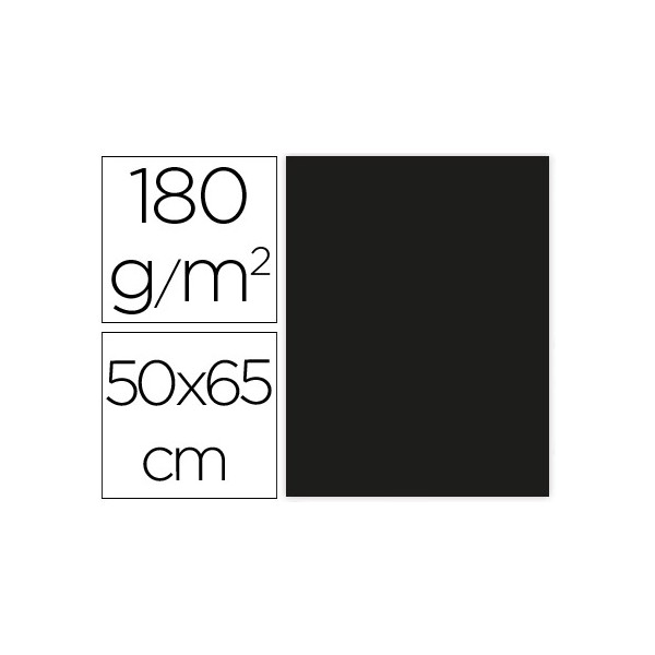 Cartulina liderpapel 50x65 cm 180g/m2 negro paquete de 25. Cartulina liderpapel 50x65 cm 180g/m2 negro paquete de 25.