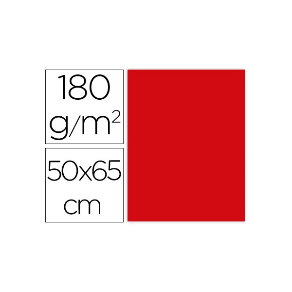 Cartulina liderpapel 50x65 cm 180g/m2 rojo navidad paquete de 25. Cartulina liderpapel 50x65 cm 180g/m2 rojo navidad paquete de 25.