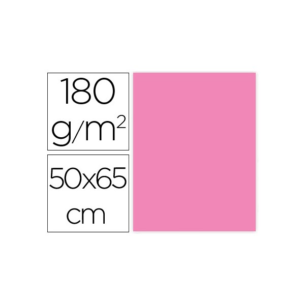 Cartulina liderpapel 50x65 cm 180g/m2 rosa paquete de 25. Cartulina liderpapel 50x65 cm 180g/m2 rosa paquete de 25.