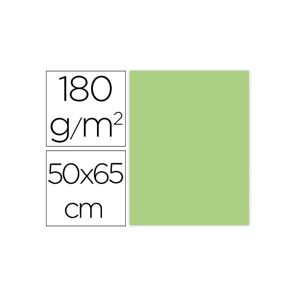 Cartulina liderpapel 50x65 cm 180g/m2 verde hierba paquete de 25. Cartulina liderpapel 50x65 cm 180g/m2 verde hierba paquete de 25.