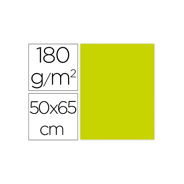 Cartulina liderpapel 50x65 cm 180g/m2 verde pistacho paquete de 25. Cartulina liderpapel 50x65 cm 180g/m2 verde pistacho paquete de 25.