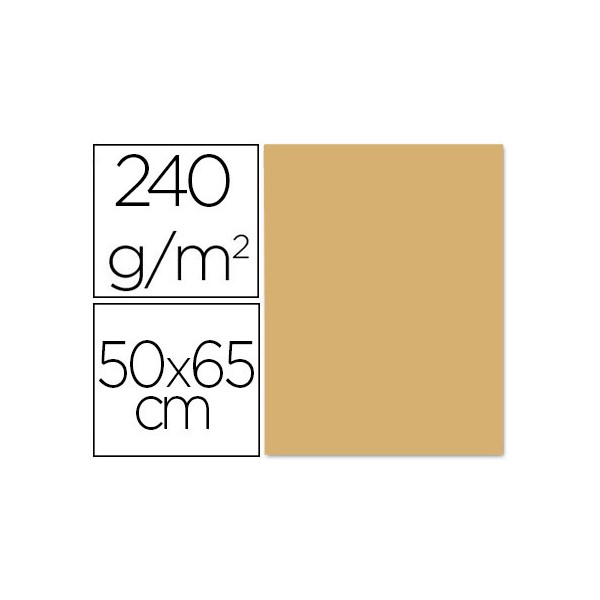 Cartulina liderpapel 50x65 cm 240g/m2 avellana paquete de 25 unidades. Cartulina liderpapel 50x65 cm 240g/m2 avellana paquete de 25 unidades.