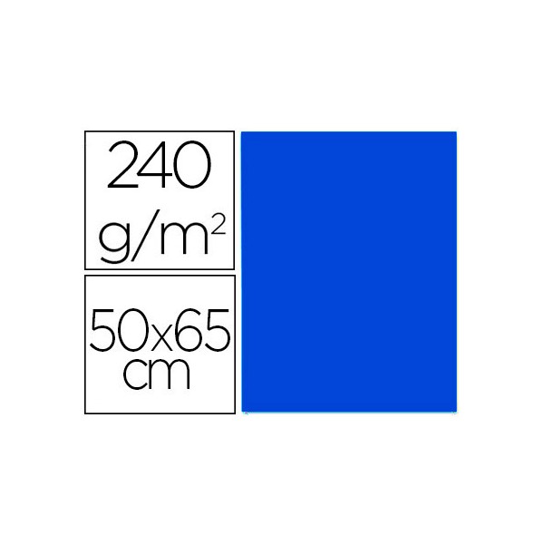 Cartulina liderpapel 50x65 cm 240g/m2 azul zafiro paquete de 25 unidades. Cartulina liderpapel 50x65 cm 240g/m2 azul zafiro paquete de 25 unidades.