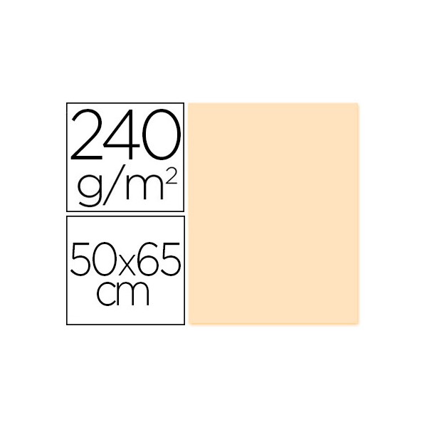 Cartulina liderpapel 50x65 cm 240g/m2 crema paquete de 25 unidades. Cartulina liderpapel 50x65 cm 240g/m2 crema paquete de 25 unidades.