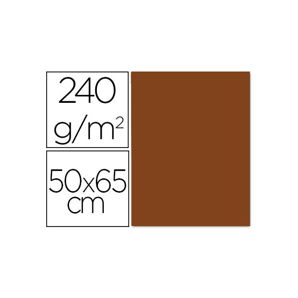 Cartulina liderpapel 50x65 cm 240g/m2 marron escolar paquete de 25 unidades. Cartulina liderpapel 50x65 cm 240g/m2 marron escolar paquete de 25 unidades.