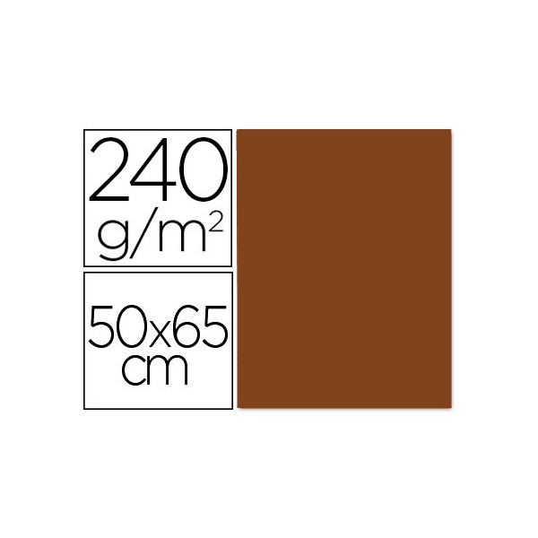 Cartulina liderpapel 50x65 cm 240g/m2 marron paquete de 25 unidades. Cartulina liderpapel 50x65 cm 240g/m2 marron paquete de 25 unidades.