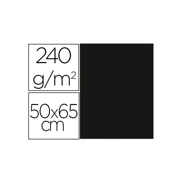 Cartulina liderpapel 50x65 cm 240g/m2 negro paquete de 25 unidades. Cartulina liderpapel 50x65 cm 240g/m2 negro paquete de 25 unidades.