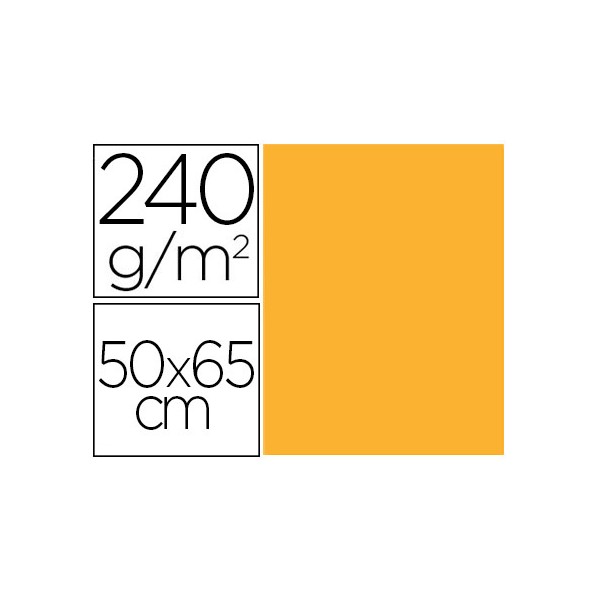 Cartulina liderpapel 50x65 cm 240g/m2 oro paquete de 25 unidades. Cartulina liderpapel 50x65 cm 240g/m2 oro paquete de 25 unidades.