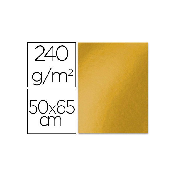 Cartulina liderpapel 50x65 cm 240g/m2 oro viejo paquete de 25 unidades. Cartulina liderpapel 50x65 cm 240g/m2 oro viejo paquete de 25 unidades.