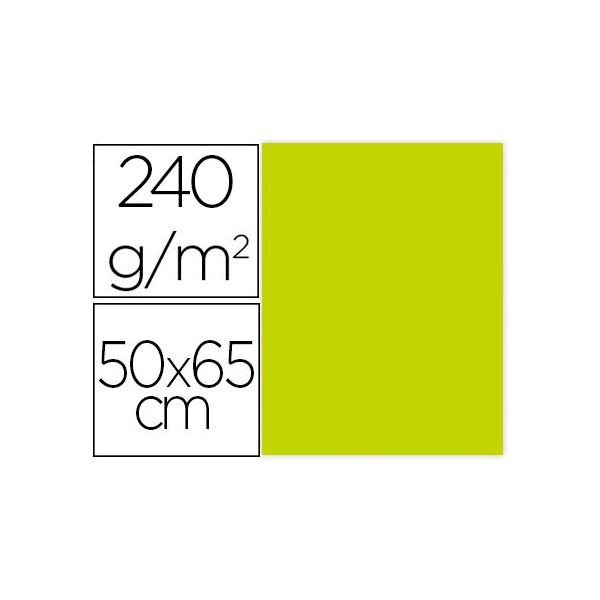 Cartulina liderpapel 50x65 cm 240g/m2 verde pistacho paquete de 25 unidades. Cartulina liderpapel 50x65 cm 240g/m2 verde pistacho paquete de 25 unidades.