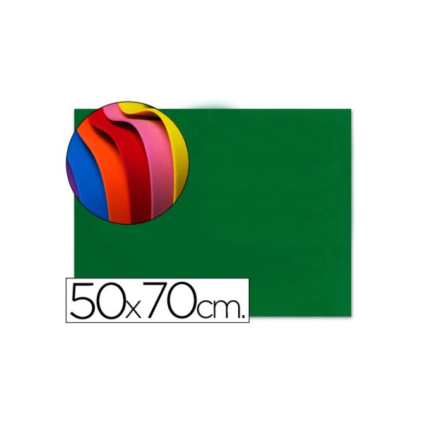 Goma eva liderpapel 50x70cm 60g/m2 espesor 1.5mm verde oscuro. Goma eva liderpapel 50x70cm 60g/m2 espesor 1.5mm verde oscuro.