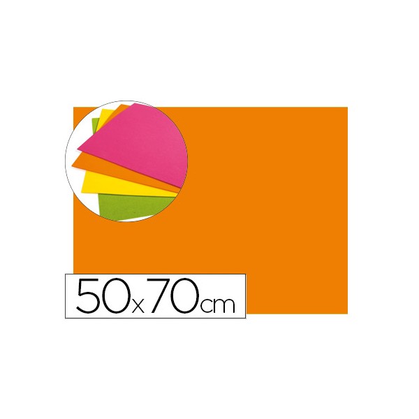 Goma eva liderpapel 50x70cm 60g/m2 espesor 2mm fluor naranja. Goma eva liderpapel 50x70cm 60g/m2 espesor 2mm fluor naranja.