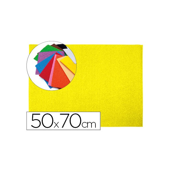 Goma eva liderpapel 50x70cm 60g/m2 espesor 2mm textura toalla amarillo. Goma eva liderpapel 50x70cm 60g/m2 espesor 2mm textura toalla amarillo.