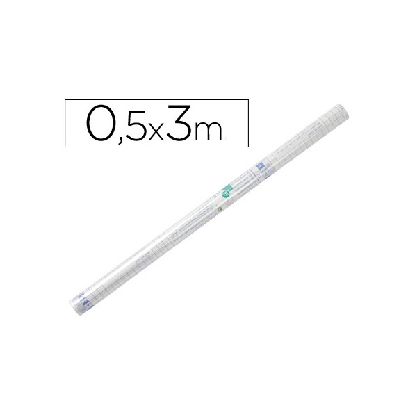 Rollo plastico adhesivo liderpapel 0.50x3 mt 50 mc -forralibros removible. Rollo plastico adhesivo liderpapel 0.50x3 mt 50 mc -forralibros removible.