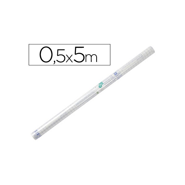 Rollo plastico adhesivo liderpapel 0.50x5 mt 50 mc -forralibros removible. Rollo plastico adhesivo liderpapel 0.50x5 mt 50 mc -forralibros removible.