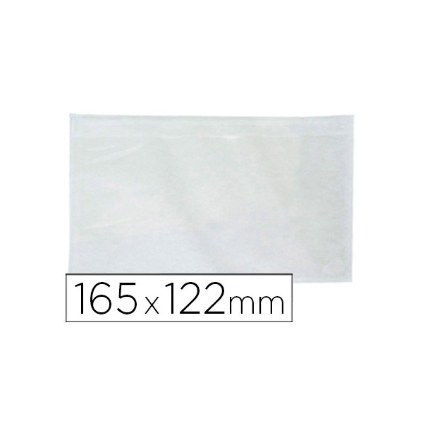 Sobre autoadhesivo q-connect portadocumentos 165x122 mm ventana transparente paquete de 100 unidades. Sobre autoadhesivo q-connect portadocumentos 165x122 mm ventana transparente paquete de 100 unidades.