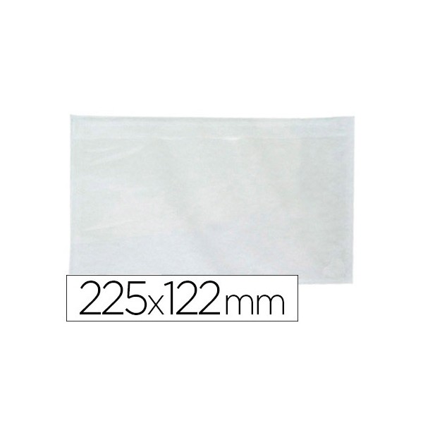 Sobre autoadhesivo q-connect portadocumentos 225x122 mm ventana transparente paquete de 100 unidades. Sobre autoadhesivo q-connect portadocumentos 225x122 mm ventana transparente paquete de 100 unidades.